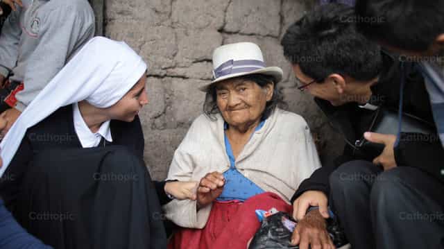 The gaze of God - Catholic stock images