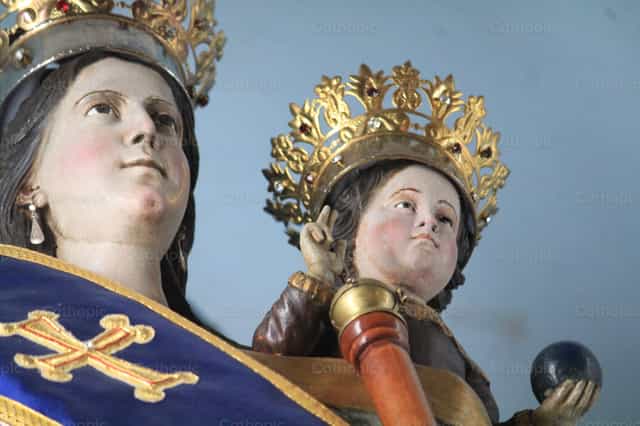 Statue of the Virgin of Loreto - Catholic stock images