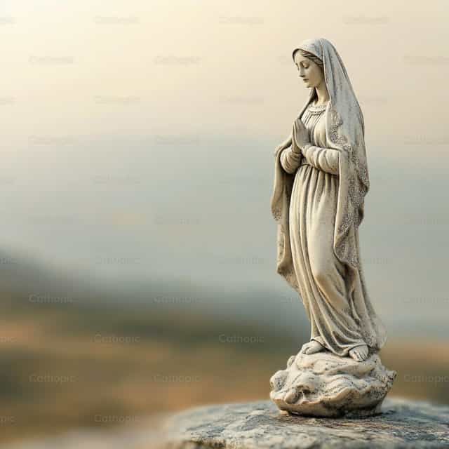 Mała figurka Maryi - Katolickie zdjęcia stockowe