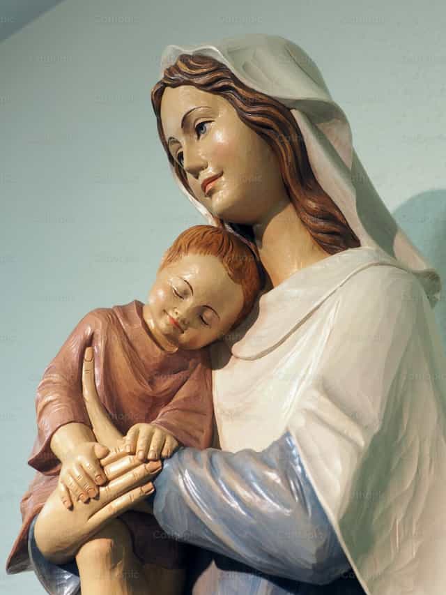Maria e suo Figlio Gesù - Immagini stock cattoliche