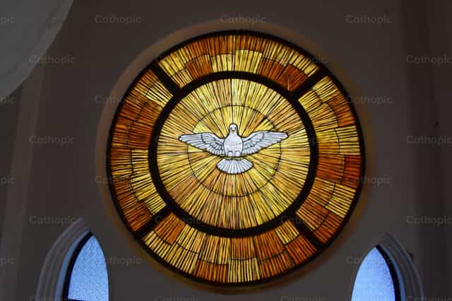 Banal na Espiritu - Mga Catholic stock image