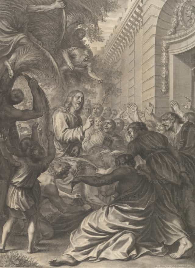 Krisztus bevonulása Jeruzsálembe - Katolikus stockképek - Fotó: Restored Christian Art