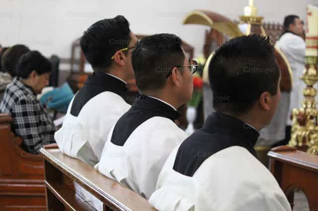 Séminaristes - Images catholiques de stock