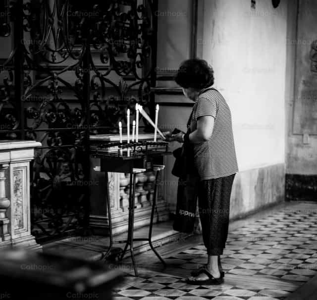 Espero em Ti - Imagens católicas de stock