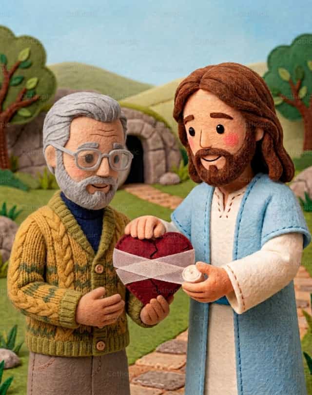 Jesus heilt meine Wunden - Katholische Stockfotos