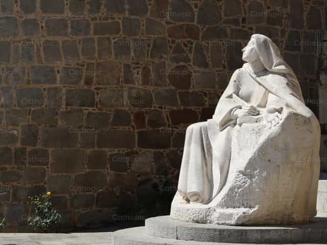 Santa Teresa de Jesus - Imagens católicas de stock
