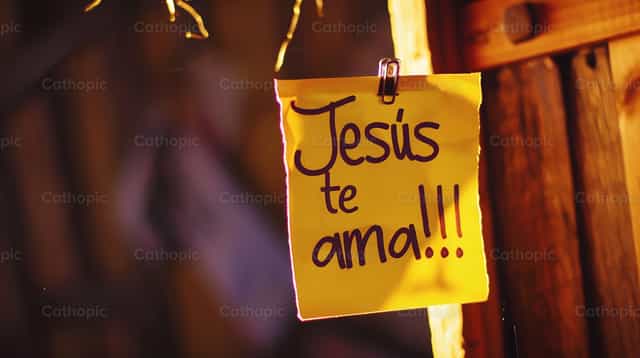 Jésus vous aime - Images catholiques de stock