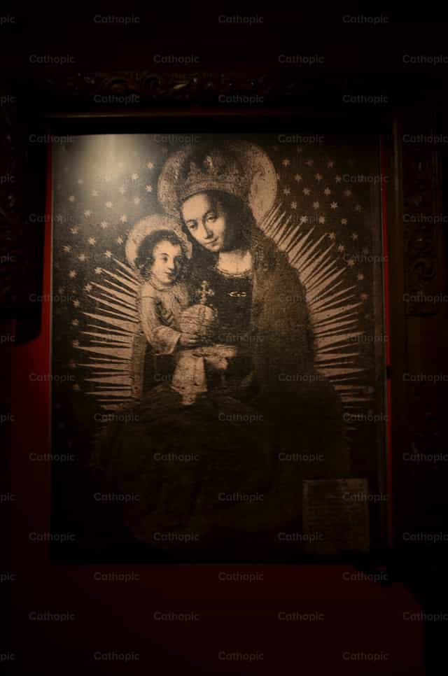 A Mother's Look - Catholic stock images