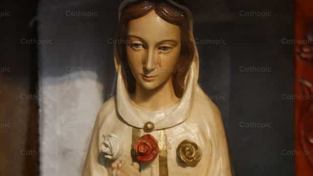 Mga Luha ng Dugo - Mga Catholic stock image - Larawan ni rykporras