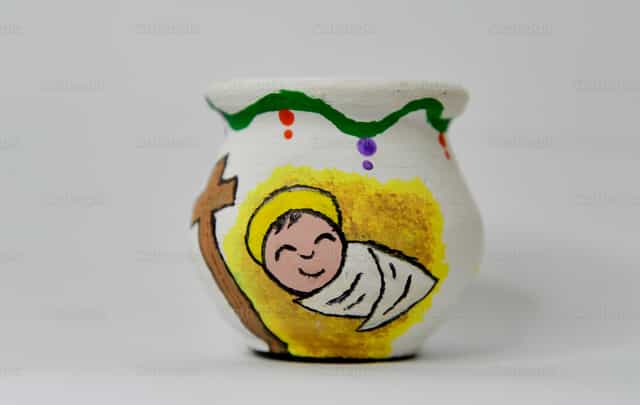 Niño Jesús y la Cruz - Banco de imágenes católicas - Fotografía por Carolina BR