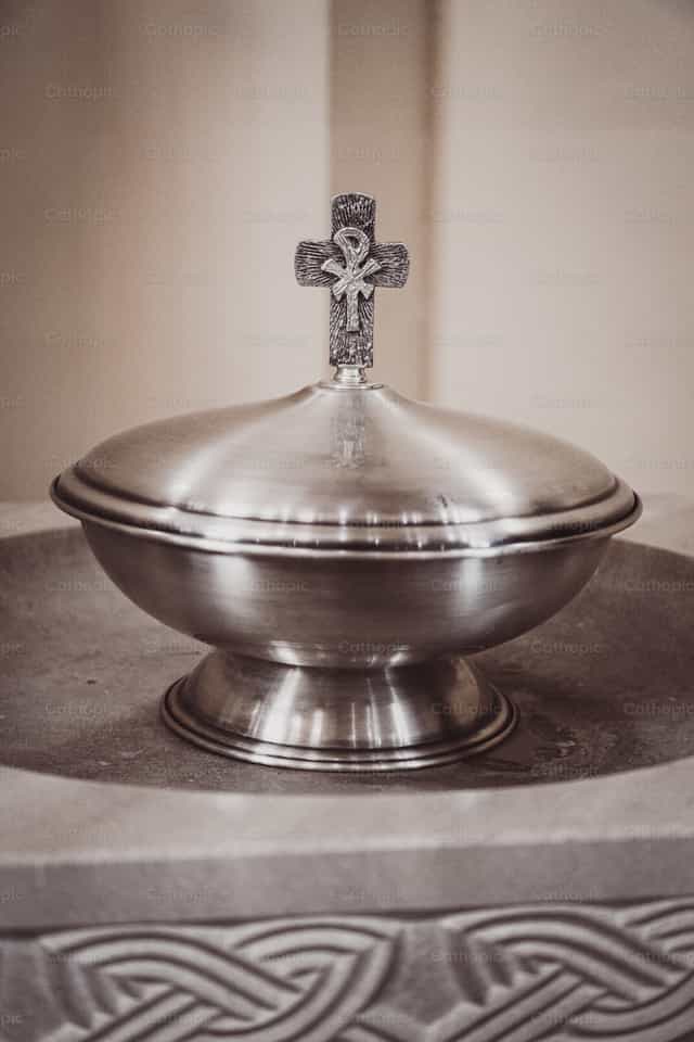 Batistério - Imagens católicas de stock