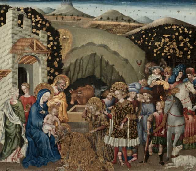 Pokłon Trzech Króli - Katolickie zdjęcia stockowe - Zdjęcie: Restored Christian Art