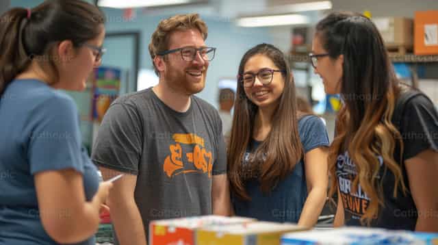Equipo de jóvenes - Banco de imágenes católicas - Fotografía por Carolina BR