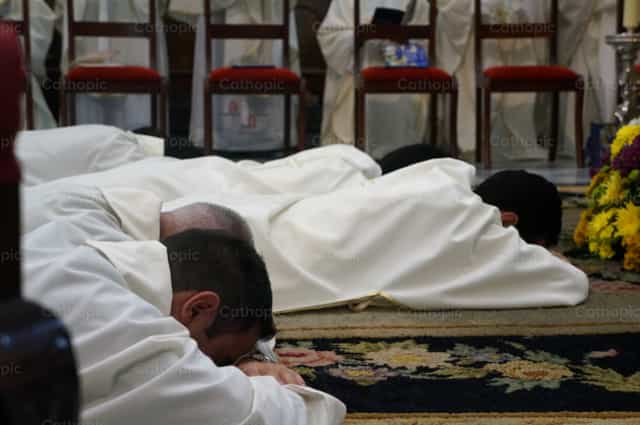 Priestly ordination - Catholic stock images