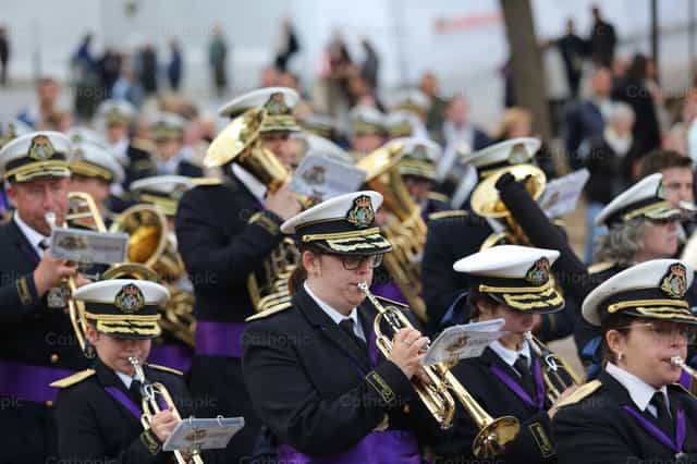Banda de musica en semana santa - Banco de imágenes católicas - Fotografía por Yandry Fernández Perdomo