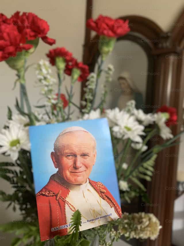 São João Paulo II - Imagens católicas de stock