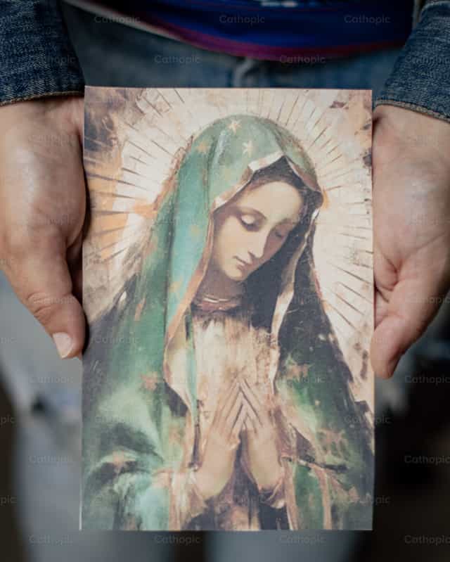 Ilustracion de la Virgen de Guadalupe - Banco de imágenes católicas