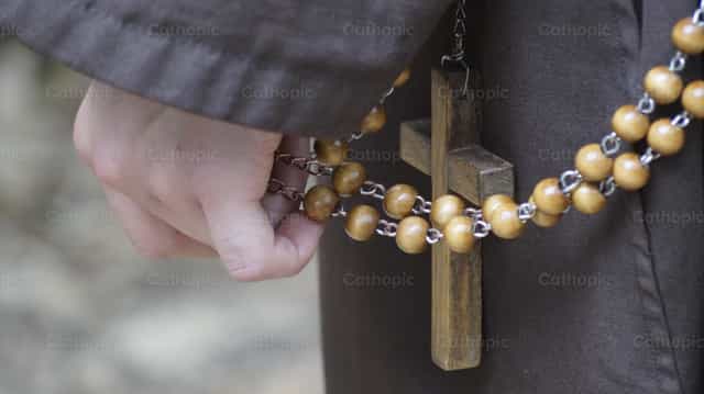 Franciscan Rosary - Catholic stock images