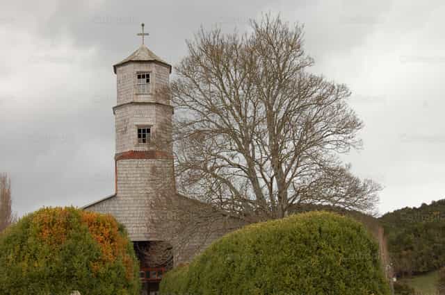 Église de Chiloé - Images catholiques de stock
