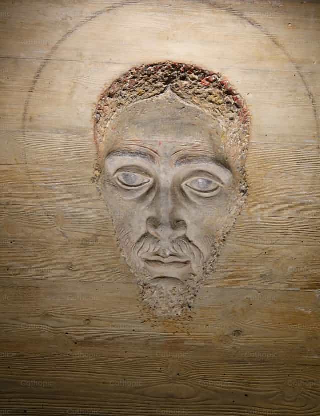 Sagrada Face de Jesus - Imagens católicas de stock