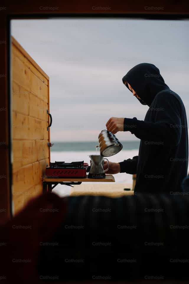 Morning Coffee - Mga Catholic stock image - Larawan ni Grace Galligan