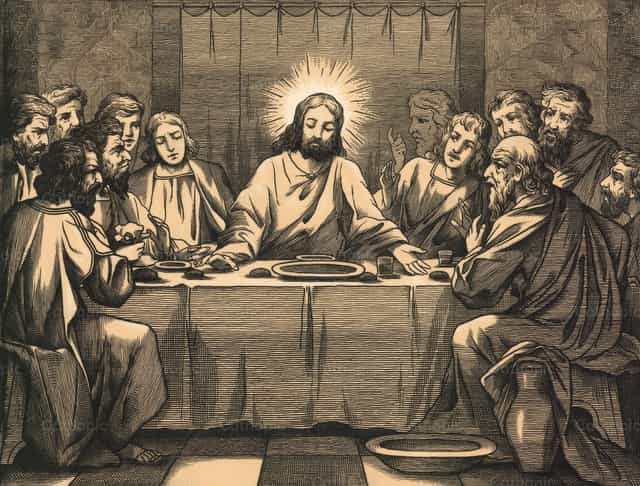 Ang Banal na Komunyon - Mga Catholic stock image - Larawan ni Restored Christian Art