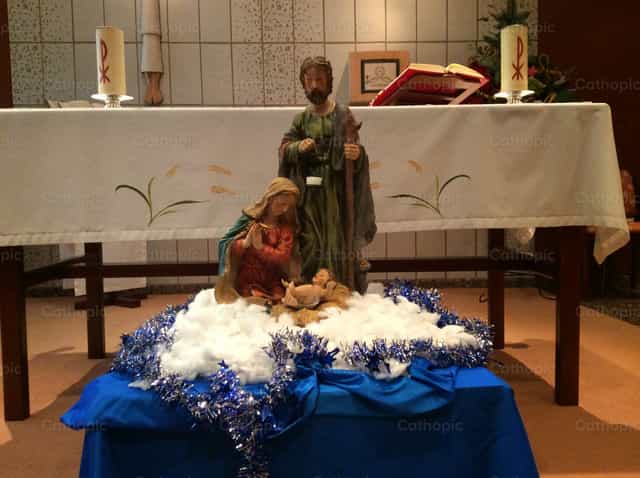 Naissance de Jésus - Images catholiques de stock