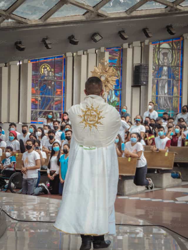 Jesus Sacrament - Catholic stock images