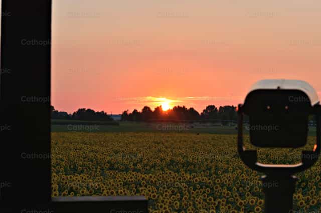 Pôr do sol - Imagens católicas de stock