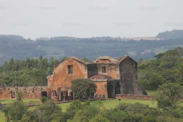 Jesuits place in Paraguay - Catholic stock images