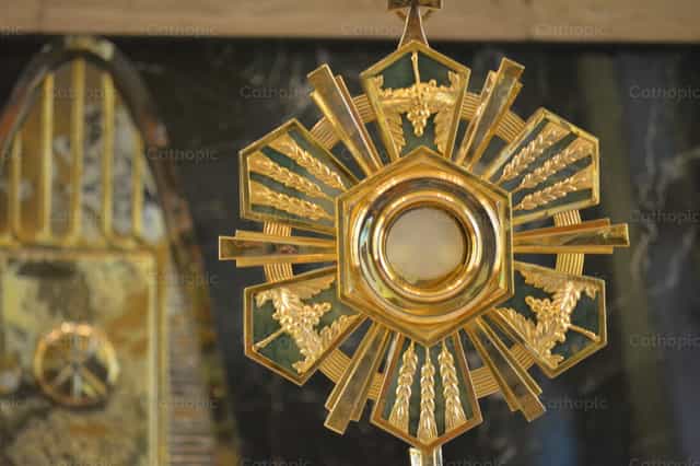Banal na Sakramento - Mga Catholic stock image