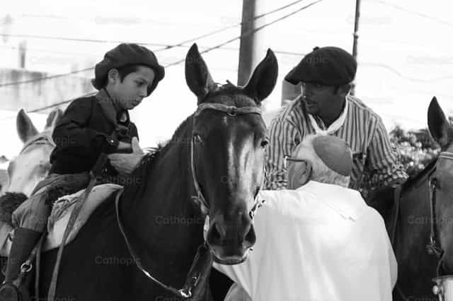 Equitazione in Argentina - Immagini stock cattoliche
