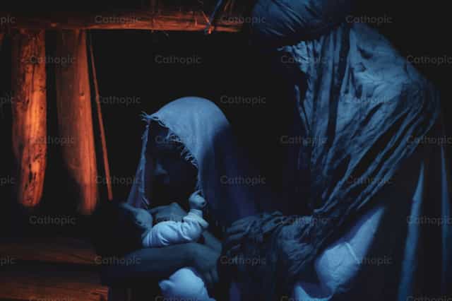 Living Nativity Scene - Catholic stock images - Photo by Aqu Alvarez