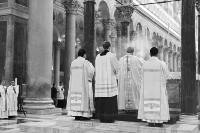 Santa Missa - Imagens católicas de stock