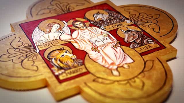 Tetramorph - Catholic stock images