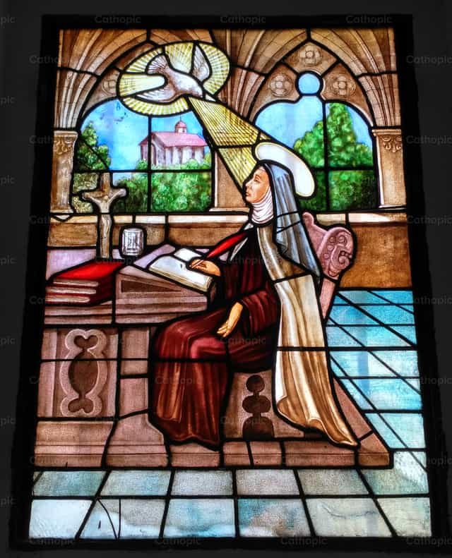 Nakakaharap ni Santa Teresa ng Ávila ang Diyos - Mga Catholic stock image
