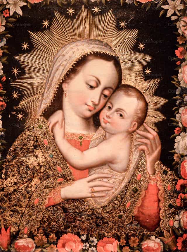 María con el niño - Banco de imágenes católicas