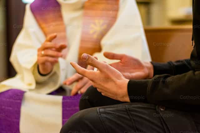 Confession, Shot 3 - Catholic stock images