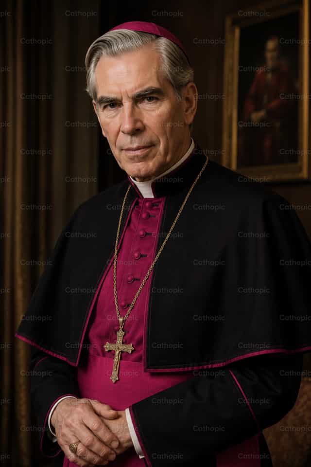 Archevêque Fulton J. Sheen - Images catholiques de stock