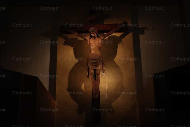 Gelber Jesus - Katholische Stockfotos