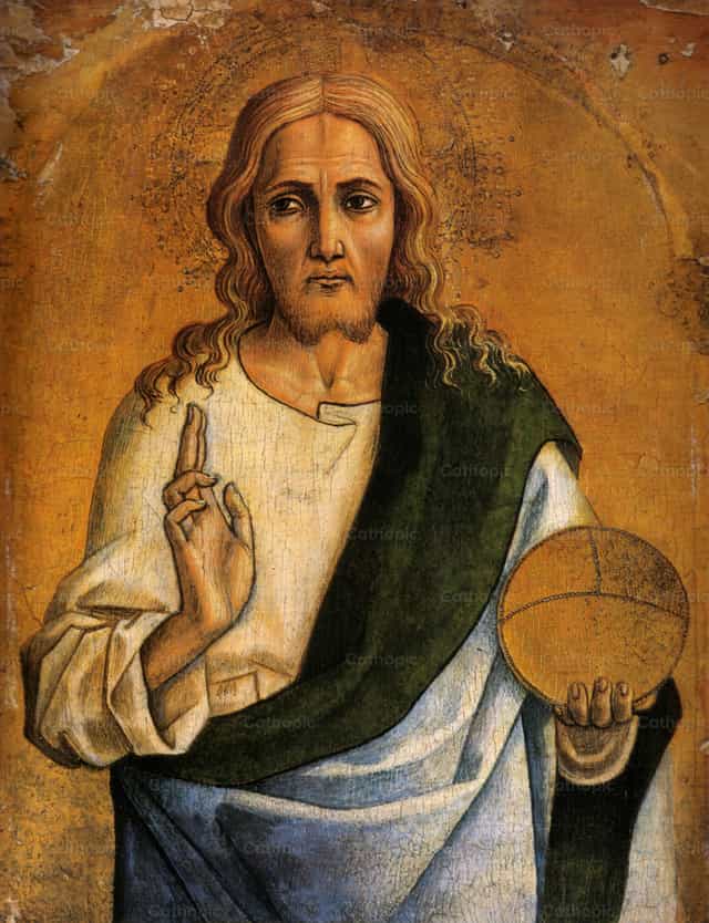Salvador del mundo - Banco de imágenes católicas - Fotografía por Restored Christian Art