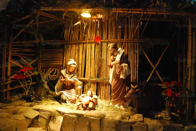 Nativity Scene - Catholic stock images