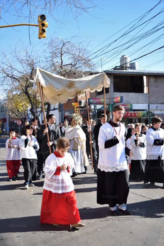 Corpus Christi procession - Catholic stock images