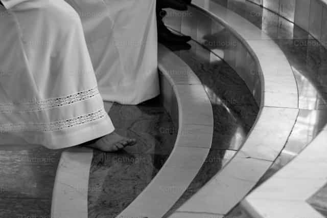 Lavatorio de los pies - Banco de imágenes católicas