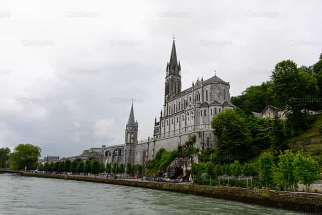 Basilica at Lourdes - Catholic stock images
