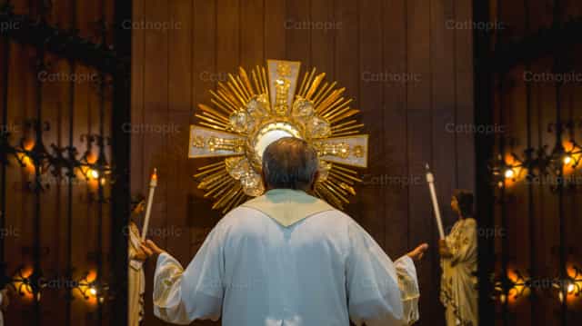 Awit 121 - Mga Catholic stock image