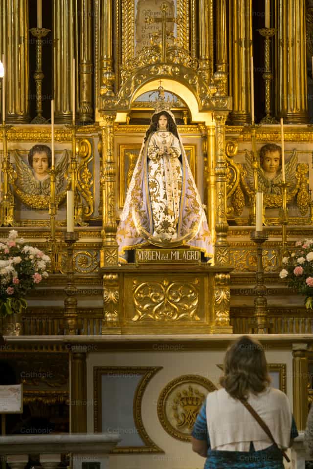 Virgin of the Miracle - Catholic stock images