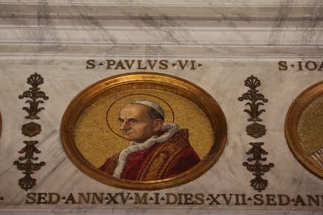Mosaico de San Pablo VI - Banco de imágenes católicas