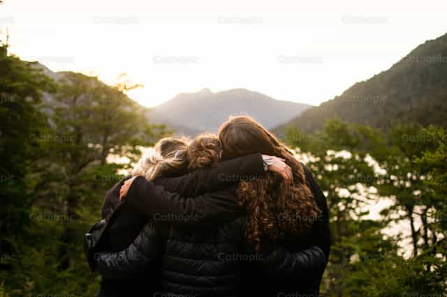 Amis - Images catholiques de stock