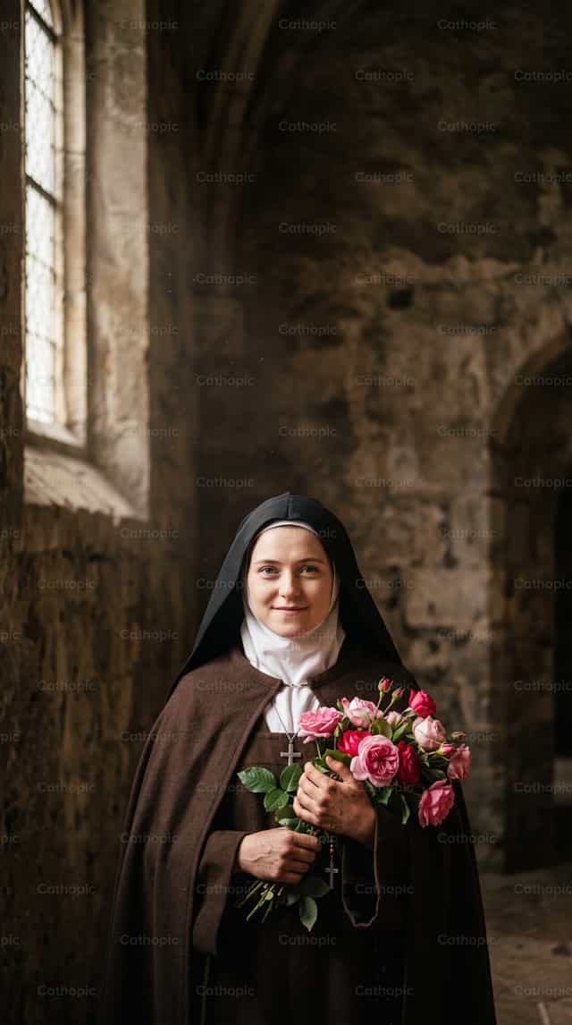 Heilige Thérèse von Lisieux - Katholische Stockfotos